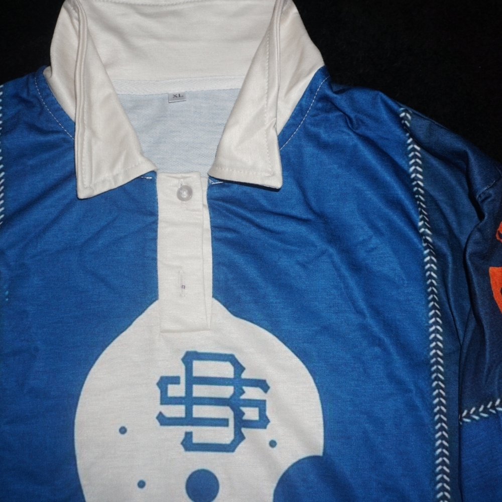 Blue and White Kids Shirt